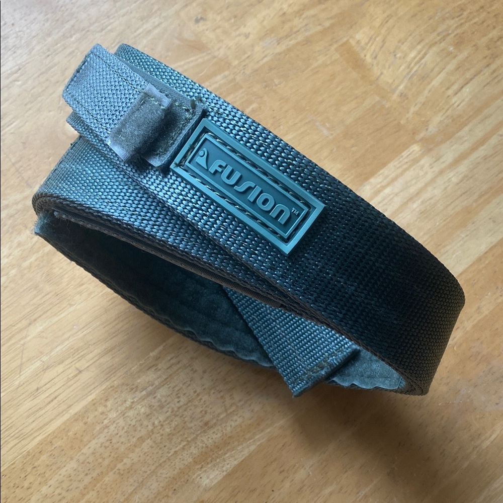 Green Fusion Climbing belt duty 1.5” web belt size Large